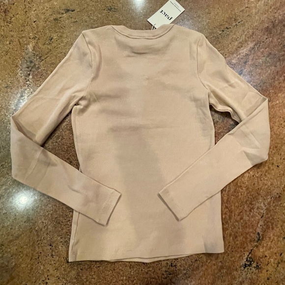NEW! Pact Sesame Dream Rib Slim Henley Long Sleeve Top Size Small NWT! - Picture 12 of 12